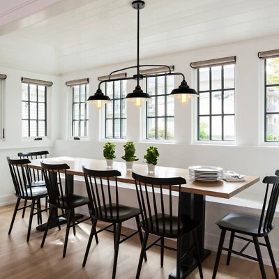 Lámpara de araña colgante de isla de cocina moderna de 3 luces Foto 1 de 4