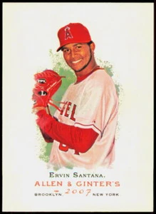 2007 Topps Allen & Ginter #74 Ervin Santana Los Angeles Angels - Imagen 1 de 2