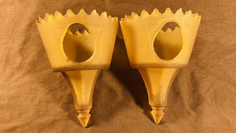 Lot of 2 Vintage Antique Art Deco Glass Slip Shade For Chandelier Or Sconce Cover
