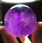 55 mm Haut rare Uruguay violet violet aminéthyste sphère cristal énergie boule de guérison