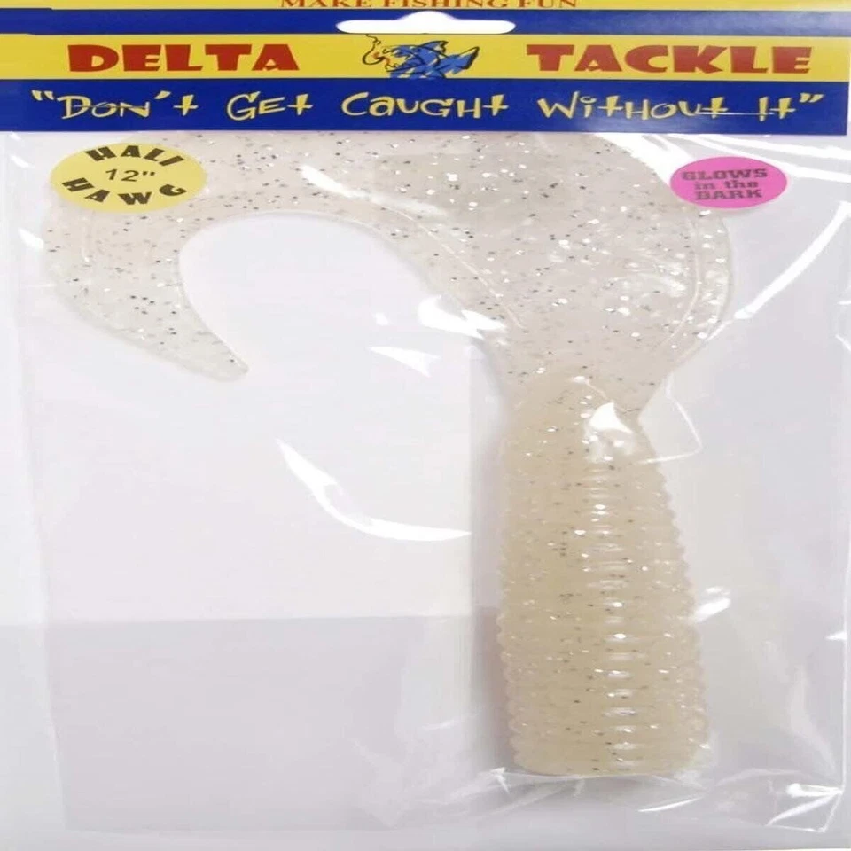 GIBBS-DELTA TACKLE Hali Hawg 发光钓鱼夹具,白色,12 英寸 — 第 1/1 张图片