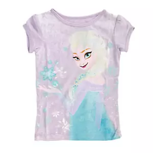 Disney Frozen Elsa Snow Queen Girls T-Shirt - Picture 1 of 1