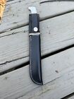 One Line Buck 1960s Fixed Blade Hunting Knife 6” Blade Mint With Sheath
