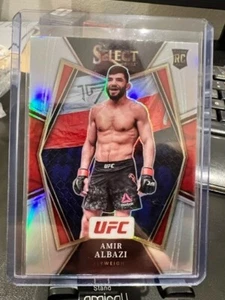 2022 Panini Select UFC Amir Albazi Premier Level Silver Prizm Rookie Card - Picture 1 of 2