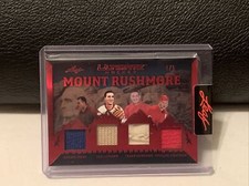 2023 LEAF ULTIMATE MOUNT RUSHMORE GORDIE HOWE,LINDSAY,LIDSTROM QUAD PATCH #/5