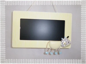 Plaque de Porte Ardoise Vache Collection Marguerite et ses Amis Bébé9 - Imagen 1 de 5