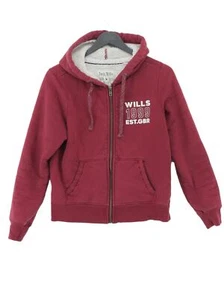 Jack Wills Women's Jacket UK 6 Brown Graphic Polyester with Cotton Bomber Jacket - Picture 1 of 7