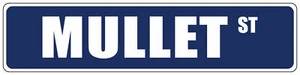 Purple Aluminum Weatherproof Road Street Signs Mullet Home Decor Wall - Picture 1 of 4