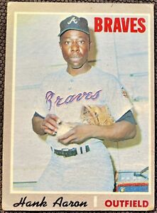 1970 Topps HANK AARON #500 MLB HOF Atlanta Braves