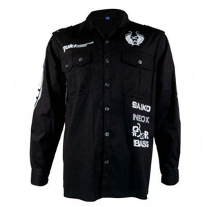 Camisa negra de pesca Yuki talla 4XL 66 cm a través de la axila - Imagen 1 de 1