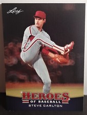 2015 Steve Carlton Leaf - Heroes of Baseball #53 -  STL, PHI, SF, CWS, CLE, MIN