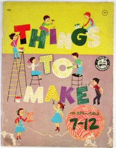 1950s Boys and Girls Things To Make Activities Book Science Craft DIY Learning - Picture 1 of 11
