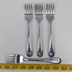 Oneida Set 4 Forchette da Pranzo in Acciaio Inox Posate Utensili - Foto 1 di 3