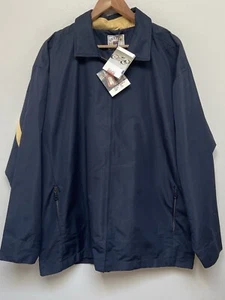 NWT Cutter & Buck Mens Coat ROTOFIL Clima Gard Large Mesh Lining Large Navy - Picture 1 of 19