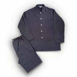 Derek Rose London Men’s Pyjamas Set Brown Size XL Striped Cotton New Designer 44 - Picture 1 of 11