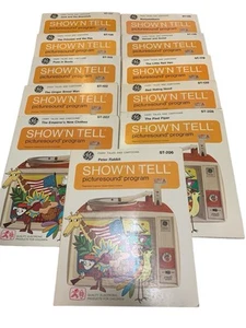 Vintage GE Show' N Tell Picture Sound Programs  Fairy Tales & Cartoons Lot of 11 - Picture 1 of 2
