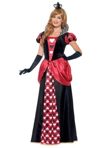 Smiffys Royal Red Queen Costume, Red with Dress & Crown, Fairytale, Wings and Wa - Picture 1 of 3