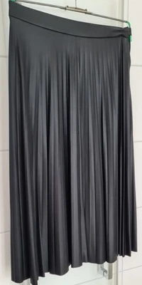 Plissee Falten Rock - Lang - Schwarz - C & A Premium - EU Größe 40 - Neu - Bild 1 von 2