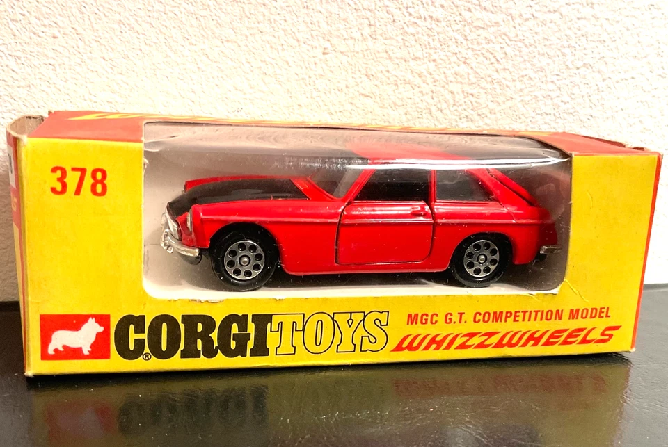 1970 CORGI Mettoy Great Britain WHIZZ WHEELS #378 MGC GT Competition Model BOXED - Image 1 of 4