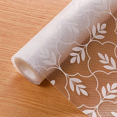 Revestimiento de cajón no adhesivo, alfombrilla de estante transparente para gabinetes de nevera, transparente Foto 1 de 4