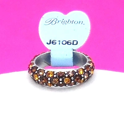Anillo Brighton Crystal Voyage Topacio Cristales Talla (7) Nuevo con Etiquetas Joyería $34 Foto 1 de 3