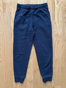 EUC Tek Gear Kid Boys Navy Blue Ultra Soft Fleece Joggers Sweat Pants Sz L 14 16 - Picture 1 of 3