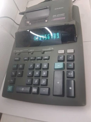 Casio DR-250HD Electronic 2 Color Receipt Printer Calculator Black - Image 1 of 3