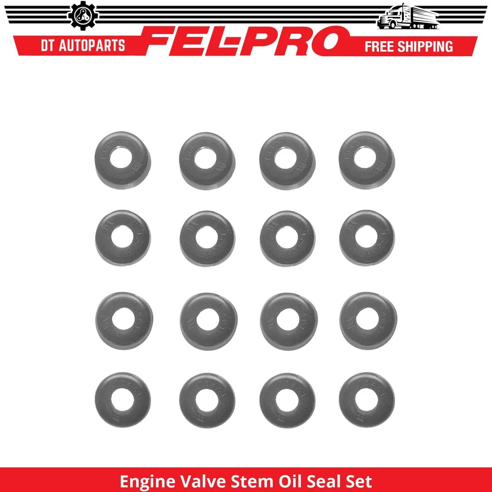 Juego de juntas de aceite de vástago de válvula de motor Fel-Pro de admisión y escape para Ford Fairlane 1958-70 Foto 1 de 1