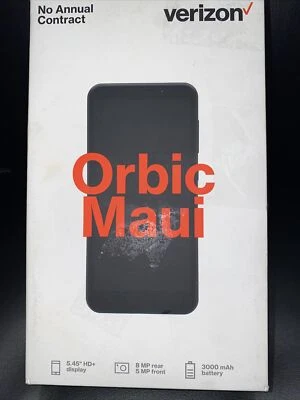 Verizon Orbic Maui VZW-ORB545LBVZPP 16GB, Black - Prepaid Smartphone NEW - Image 1 of 4