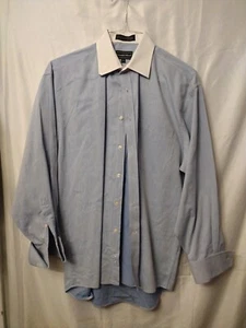 Preswick & Moore Cuffed Long Sleeve Button Up Shirt 16 32-33 - Picture 1 of 5