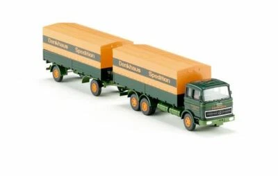 WIKING 045601 Scala HO Camion a pianale ribassato (MB 2223) Denkhaus 1963-67 - Immagine 1 di 3