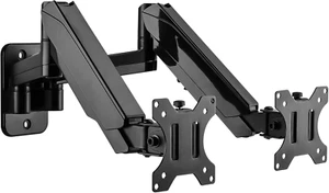 Dual Monitor Wall Mount, Monitor Wall Arm for 17-32 Inch Flat/Curved - Afbeelding 1 van 8