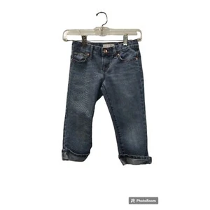 Old Navy Girls Size 7 medium wash capri denim jeans  - Picture 1 of 3