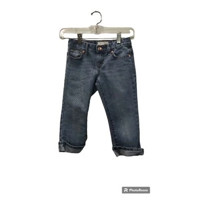 Old Navy девочек размер 7 средний стирка капри джинсы  - Изображение 1 из 3