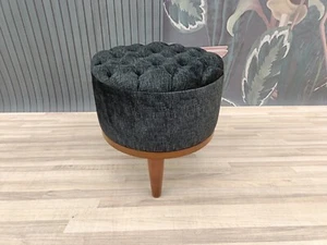 Pouf stool, Chesterfield ottoman, Barrel stool, Circle stool, Make up stool, - Picture 1 of 11