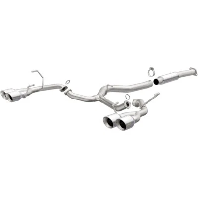 Magnaflow SYS Cat-Back Fits 15-17 Subaru WRX Sti 2.5L Polished 3in Tips - Image 1 of 4