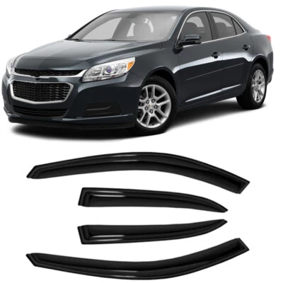 4Pcs Window Visor For 2013-2015 Chevrolet Malibu, 2016 Malibu Limited Foto 1 de 4