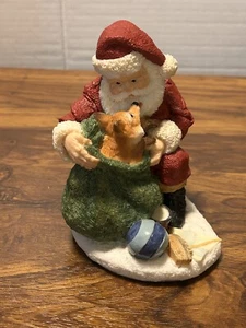 The Legend Of Santa Claus Stowaway Fox And Santa Figurine CF-205 United Designs - Picture 1 of 13