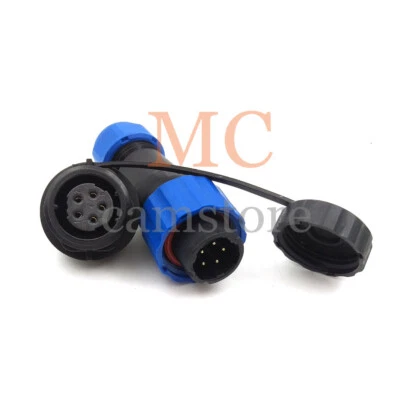 SD16 16mm Panel Mount Waterproof Connector,Circular Electrical Connector 4Pin - Image 1 of 4