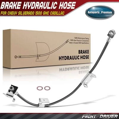 Manguera hidráulica de freno delantero derecho para Chevy Silverado 1500 GMC Sierra 1500 Cadillac Foto 1 de 4