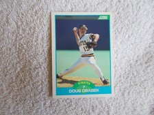 Score MLB 1989 "DOUG DRABEK" #117 Pittsburgh Pirates Trading Card n32