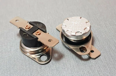 KSD301 80°C N.O. (Normally Open) Thermostat Switch 10A 250V AC Pack of 2 - image 1 of 3