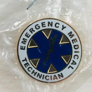 Insignia de pin de solapa esmaltada EMT de técnico médico de emergencia - Imagen 1 de 3