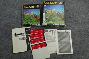 Sim Ant 1991 IBM Maxis Retro Computer Game 4 Floppy 5 1/4 Disks No 3 1/2 Vintage - Picture 1 of 11