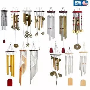 Carillon a vento multiplo grande tono profondo cappella campane campane a vento giardino decorazione casa - Foto 1 di 25