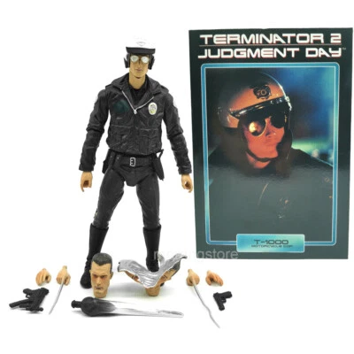 NECA Terminator 2: Judgement Day Ultimate Action Figure T-1000 Motorcycle Cop - image 1 of 4