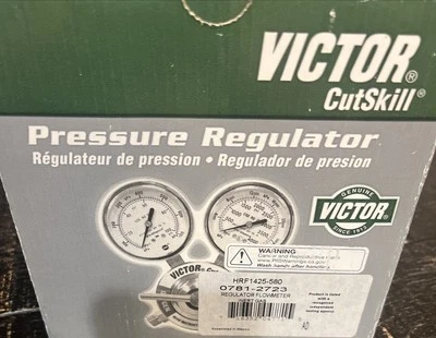 Victor 0781-2723 HRF-1425-580 medidor de flujo cilindro nitrógeno/argón/helio Foto 1 de 3