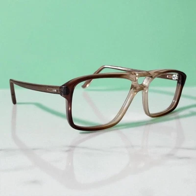 Vintage KETAVE Mod 1689 Eyeglass Frame 50-20 Made Spain Retro Acetate Brown - Image 1 of 4
