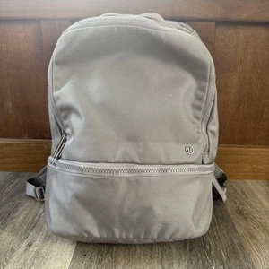 Lululemon City Adventurer Backpack 20L Silver Drop Gray Zippered Pockets - Picture 1 of 22