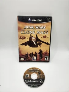 Star Wars: Clone Wars (Nintendo GameCube, 2002) CIB Tested -Manual Rare Retro GC - Picture 1 of 7